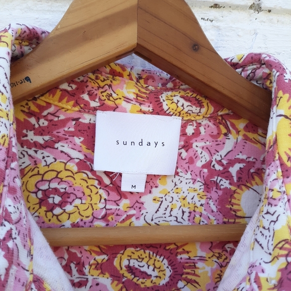 Sundays Vita Romper size M Pink Floral - Picture 3 of 10
